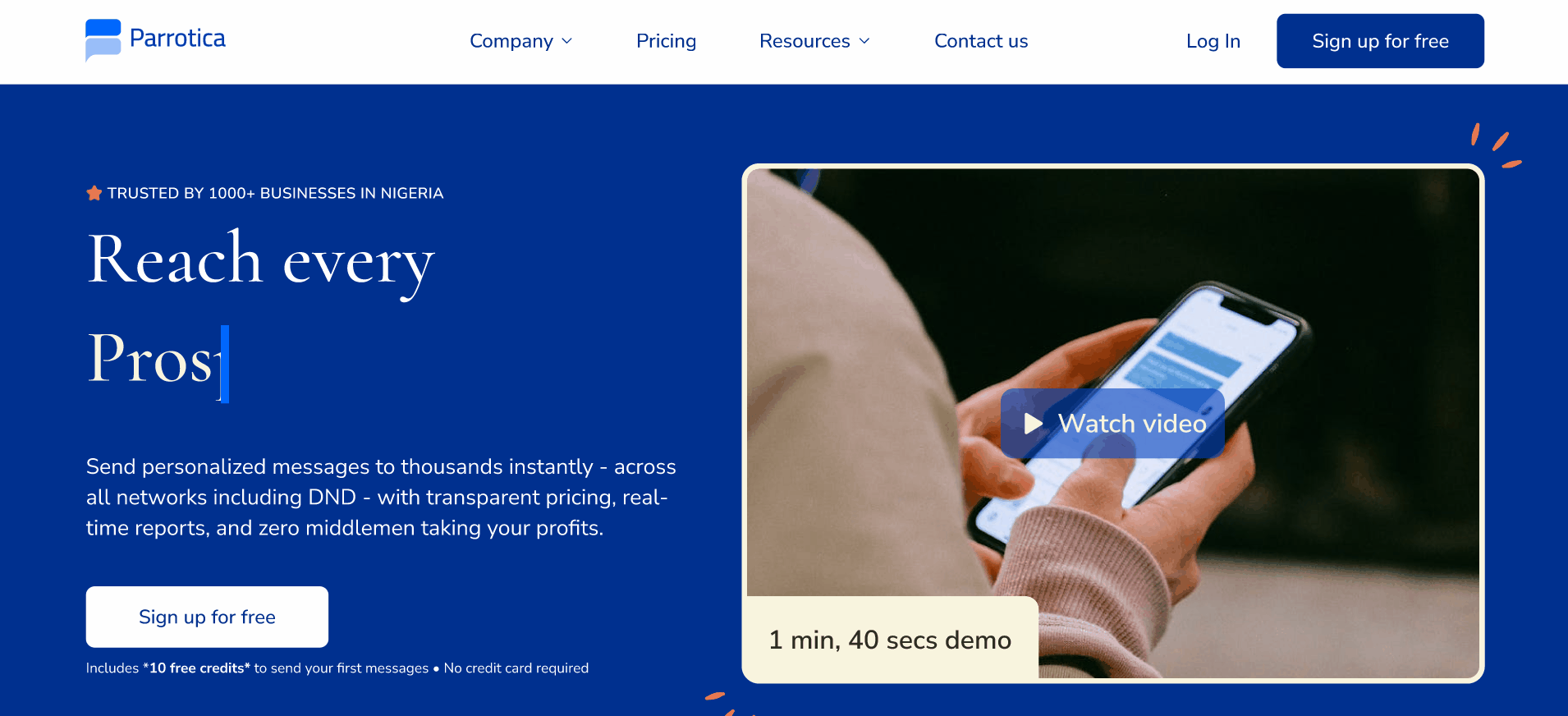 Message sent successfully - showing 120 contacts with delivery report option