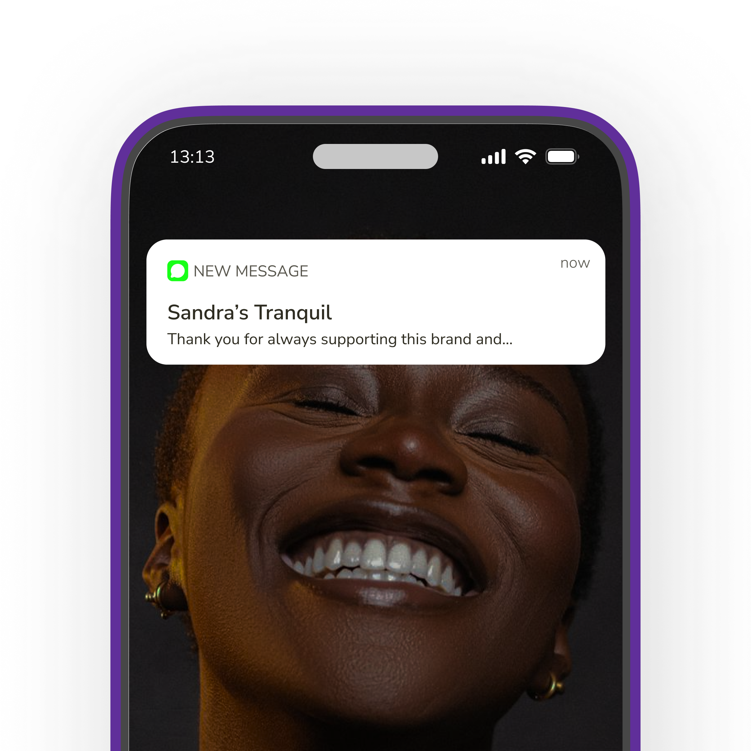 Message sent successfully - showing 120 contacts with delivery report option
